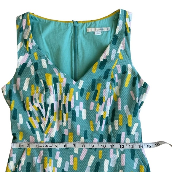 BODEN Sleeveless V-Neck Confetti Print Sheath Dress with Pockets Size 4 - Picture 10 of 16